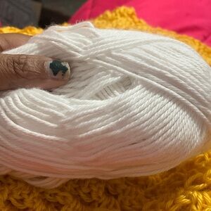 White Yarn Skein